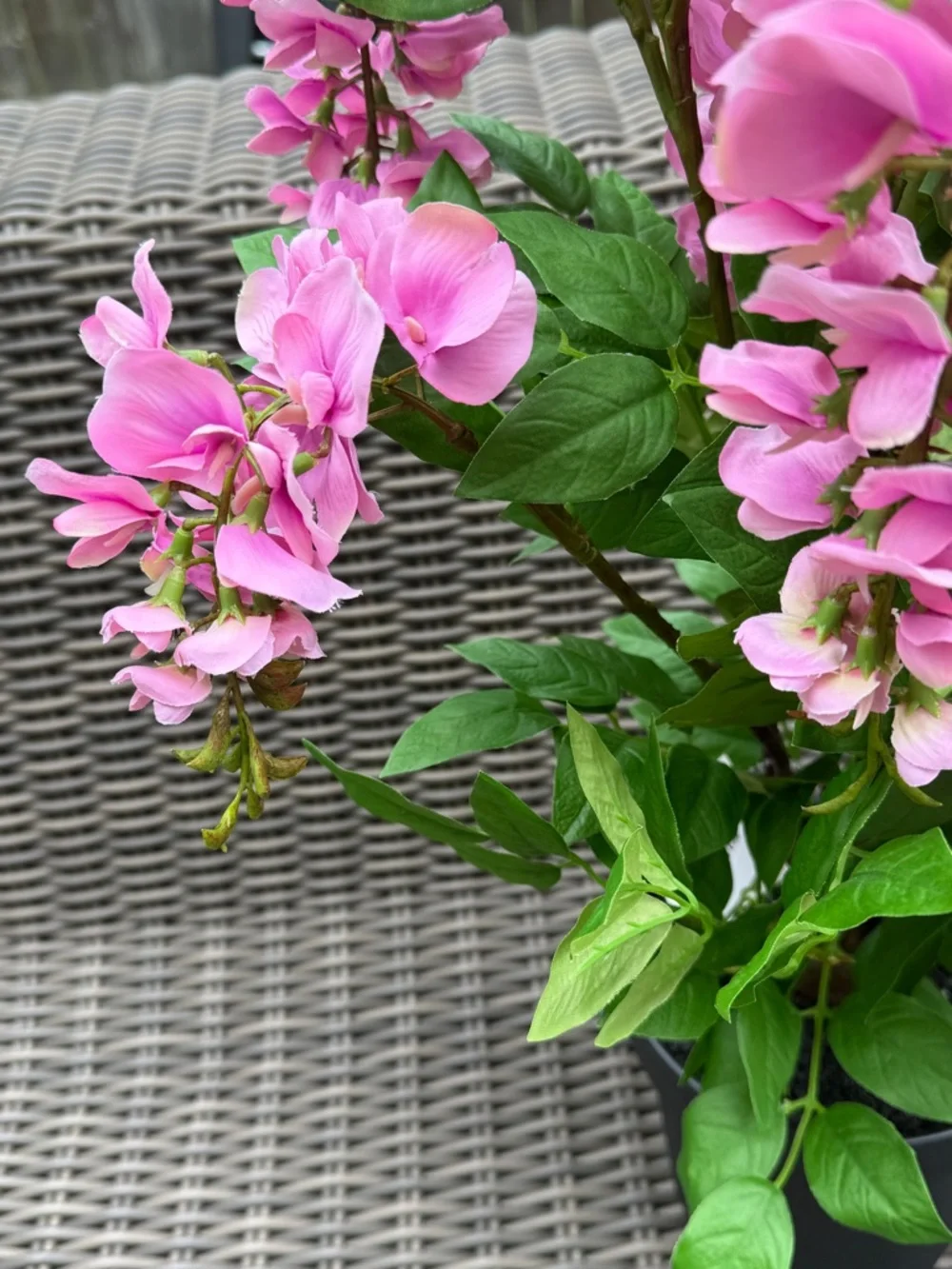 Pink Artificial Hydrangea Potted Plant - NWT
